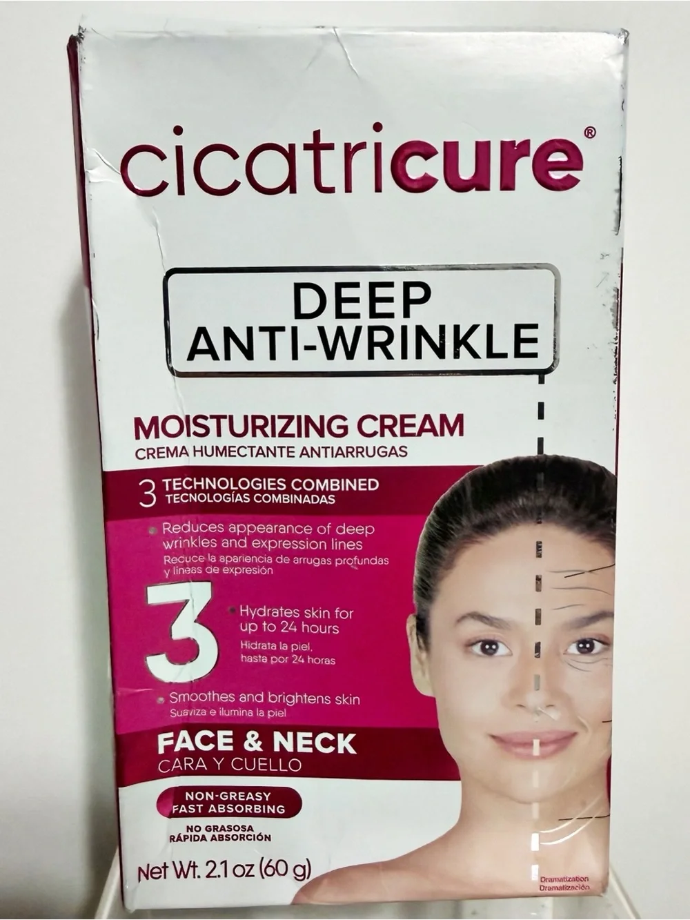 Cicatricure Deep Anti-Wrinkle Face & Neck Moisturizing Cream, 2.1 oz